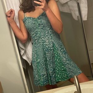 Floral green dress